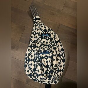 Kavu bag sling bag ropes canvas blue/white